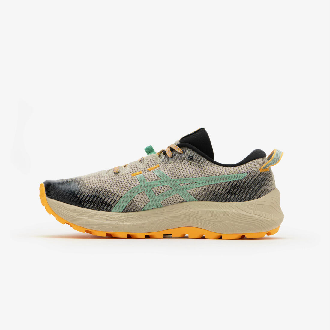 CHAUSSURES DE TRAIL RUNNING HOMME ASICS - GEL-TRABUCO 12 NOIR BLEU VERT