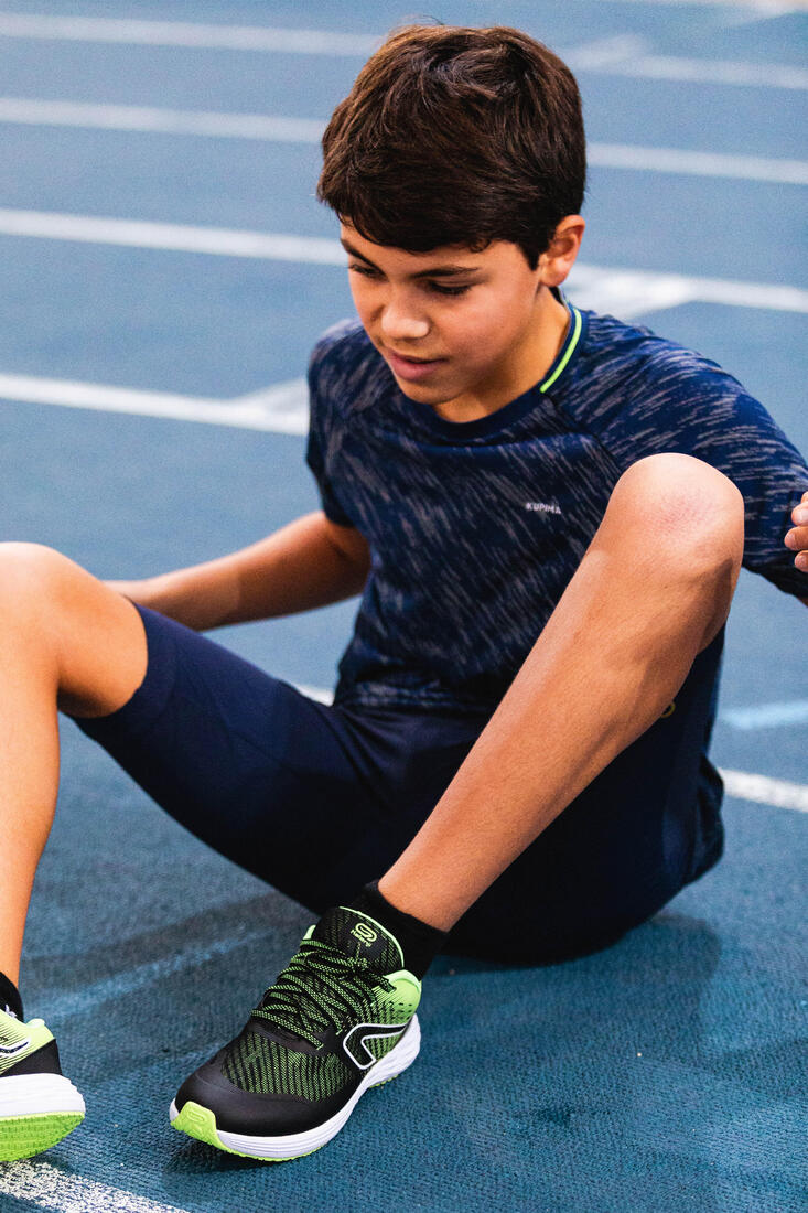 CUISSARD RUNNING ENFANT - KIPRUN DRY+ MARINE