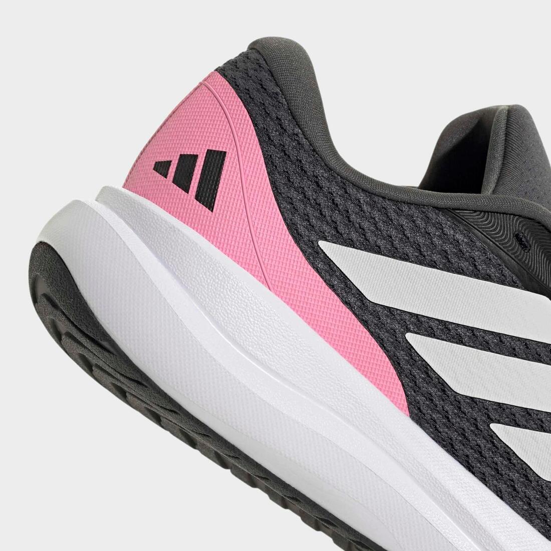 Chaussure de running enfant fille, adidas Runfalcon 6.0 noir et rose