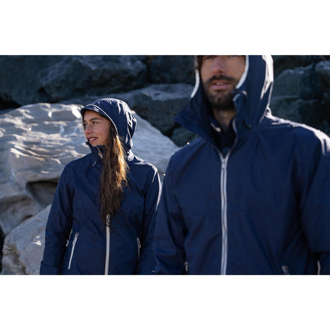 Veste imperméable de voile - veste de pluie coupe vent sailing 100