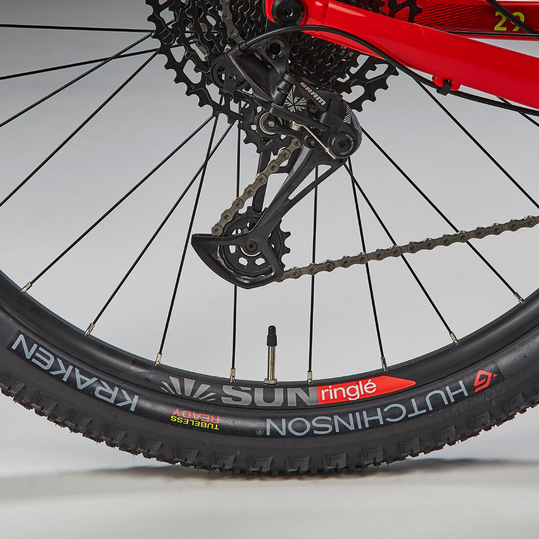 Vélo VTT cross country XC 120 cadre aluminium rouge