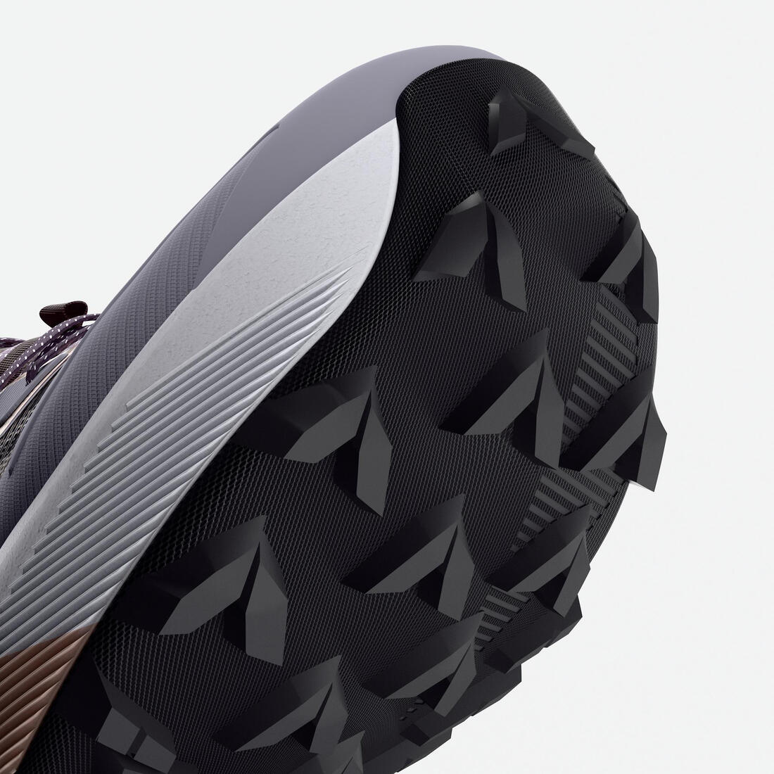 Chaussures de running trail femme, Kiprun kipsummit max gris et