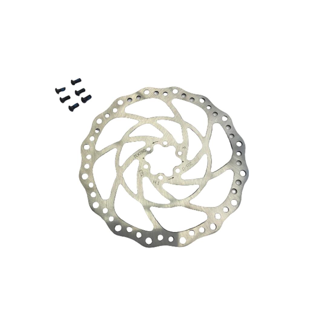 DISQUE DE FREIN TEKTRO TKR-17 180 / 203MM 6 TROUS EN ACIER