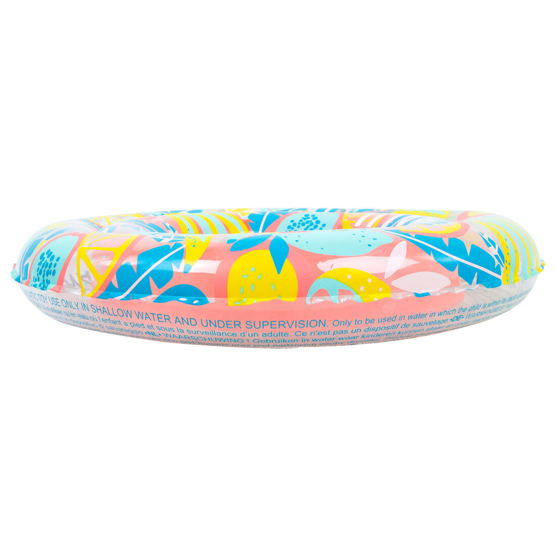 Bouée piscine gonflable 51 cm vert imprimé "PANDAS" pour enfant 3-6 ans