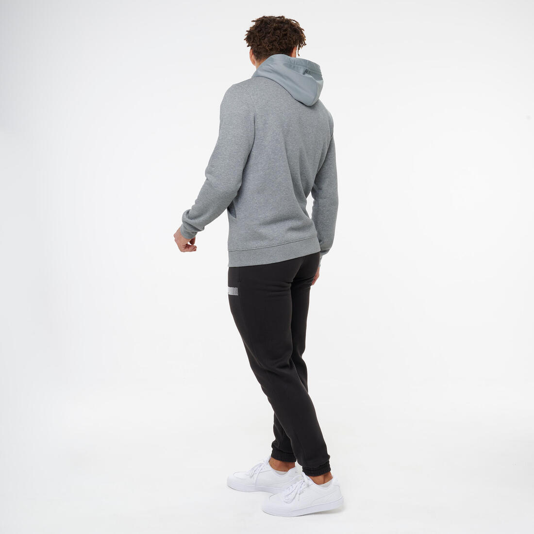 Sweat à capuche zippé en coton homme