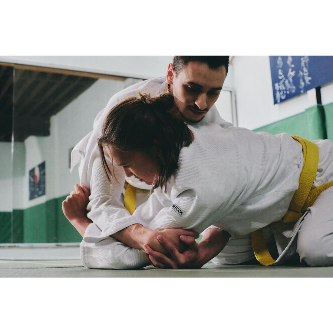 Kimono de judo pour débutant adulte, blanc