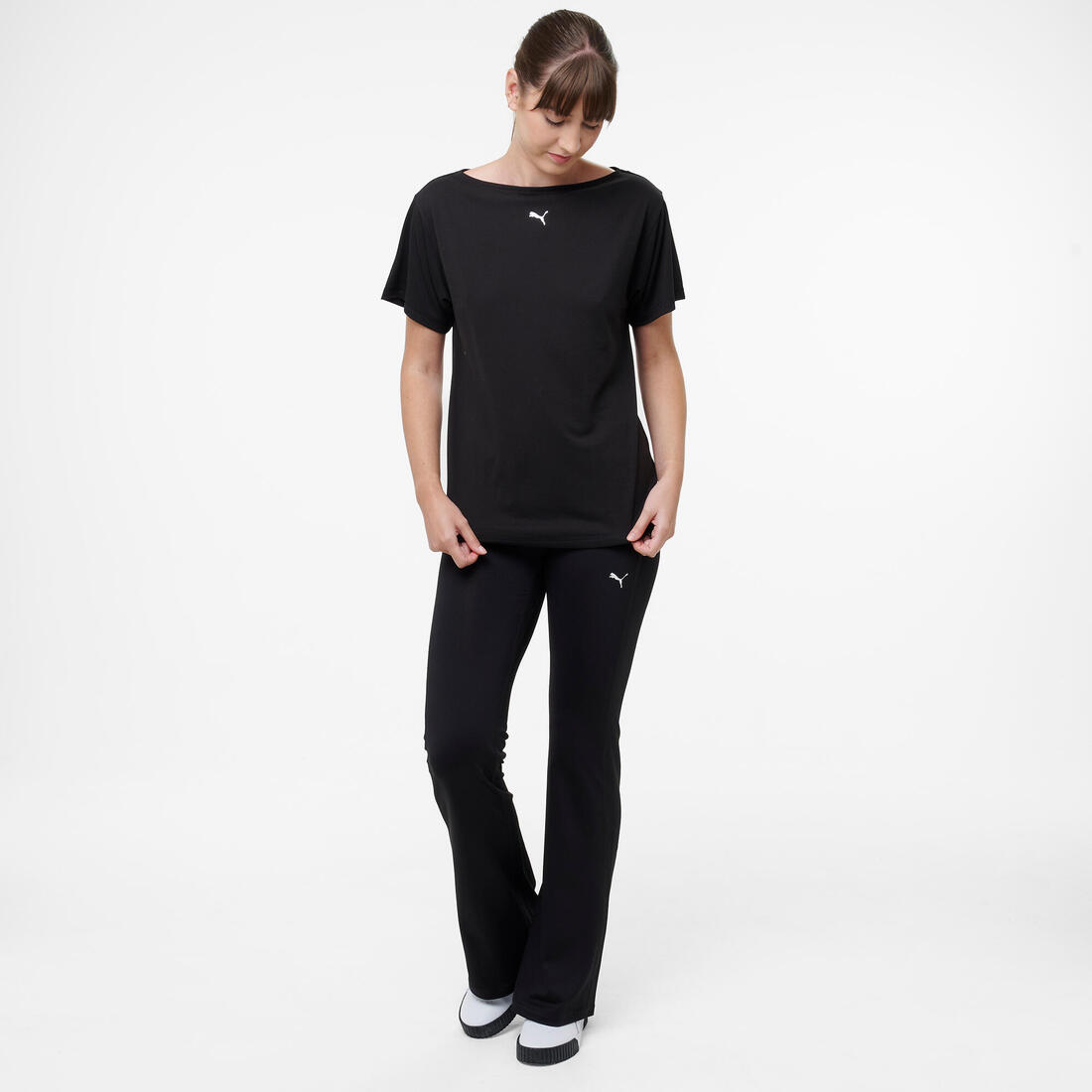 T-shirt ample de fitness femme, rose pâle
