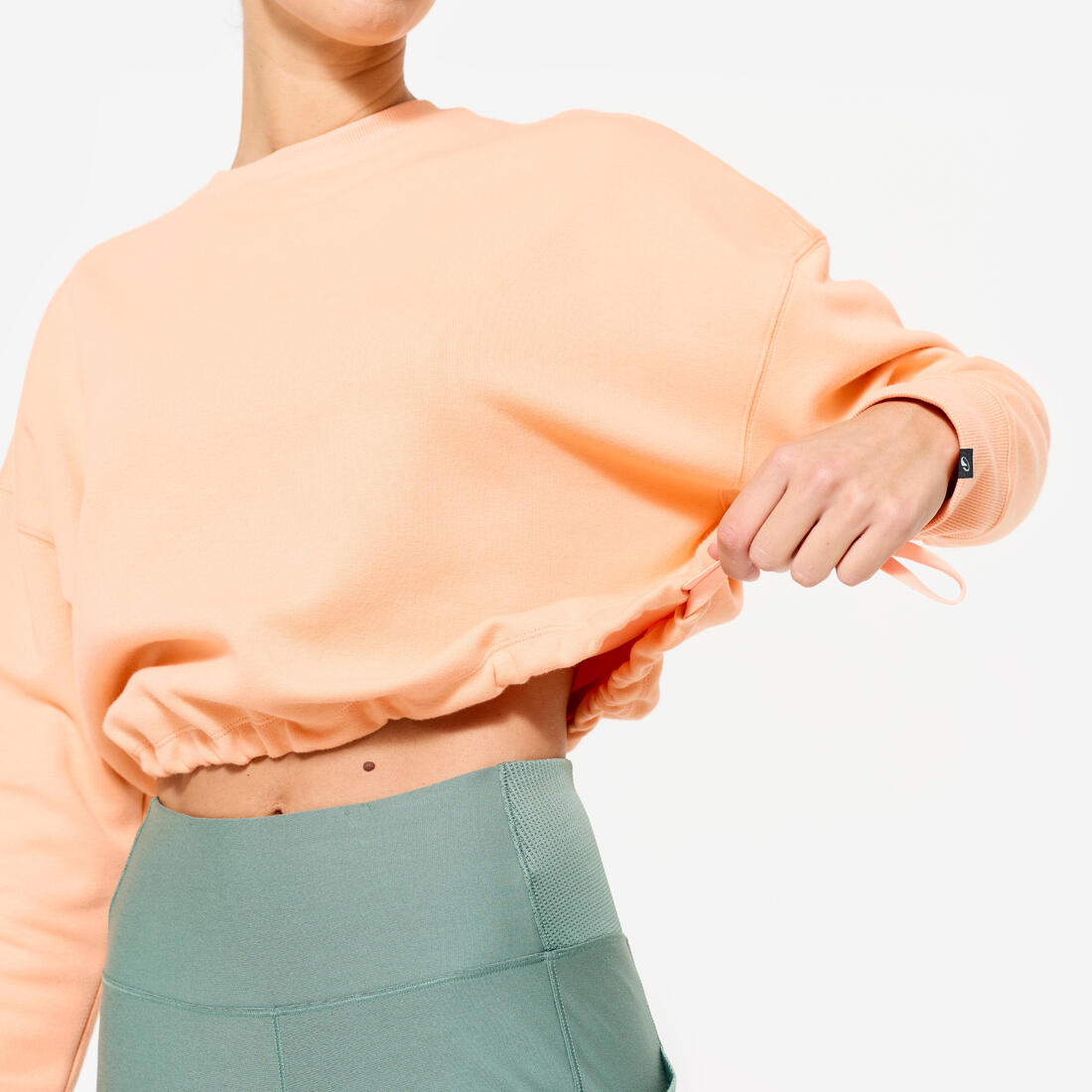 Sweat de fitness crop femme
