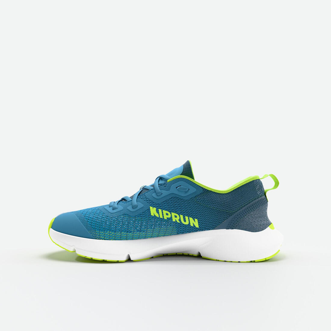 Chaussures de running drop 0 Enfant - KIPRUN KN500 vertes jaunes noires