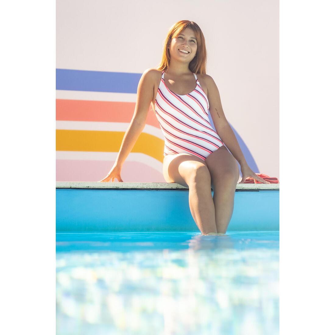 Maillot de Bain de Natation Femme 1 Pièce Lila Sharp Marine