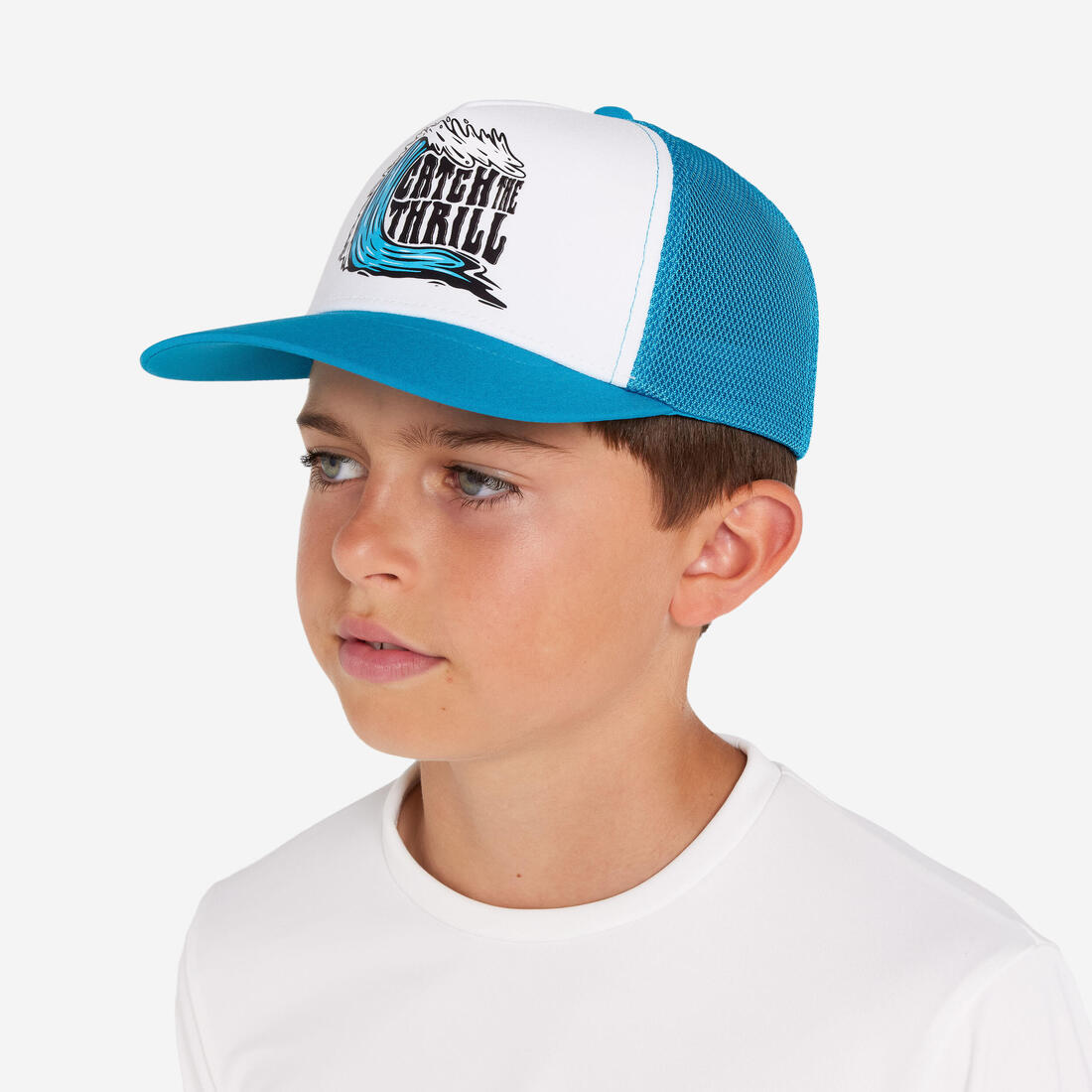 Casquette trucker surf Junior - Posy bleue