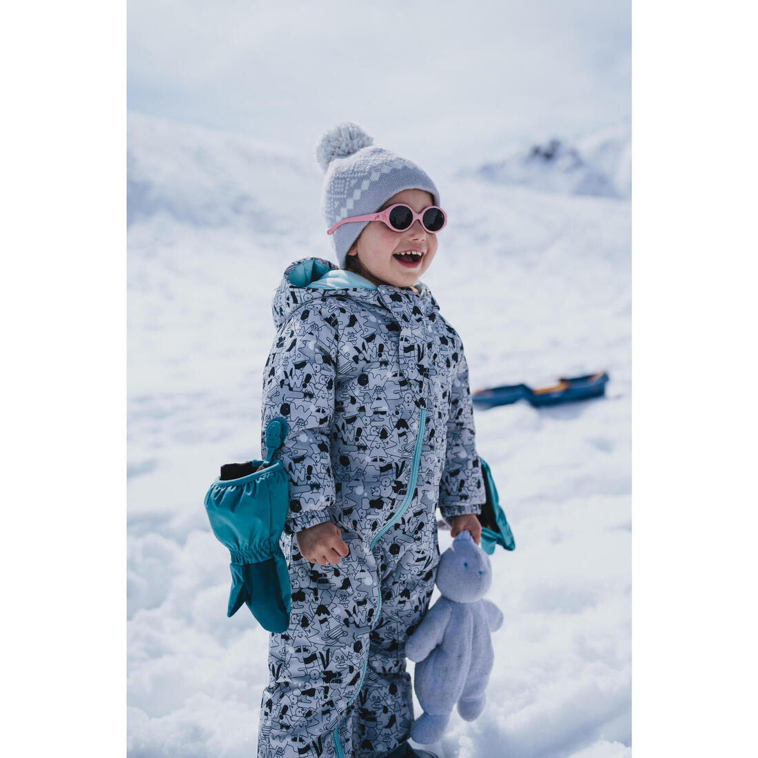 Moufles ski bébé, 500 warm