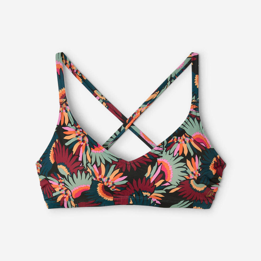 Haut de maillot de bain de natation femme, Lila ara