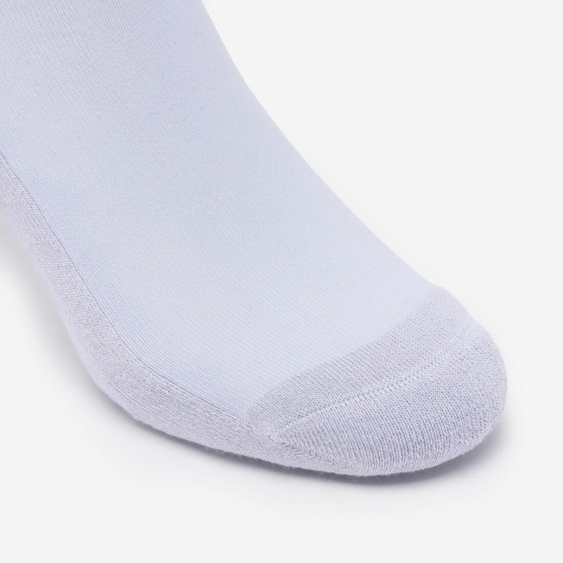 Chaussettes équitation adulte 100 noir rayures blanches et grises