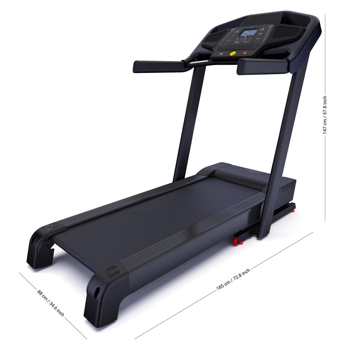 Tapis de course t900d connecté et performant, 18 km/h, 50x143cm