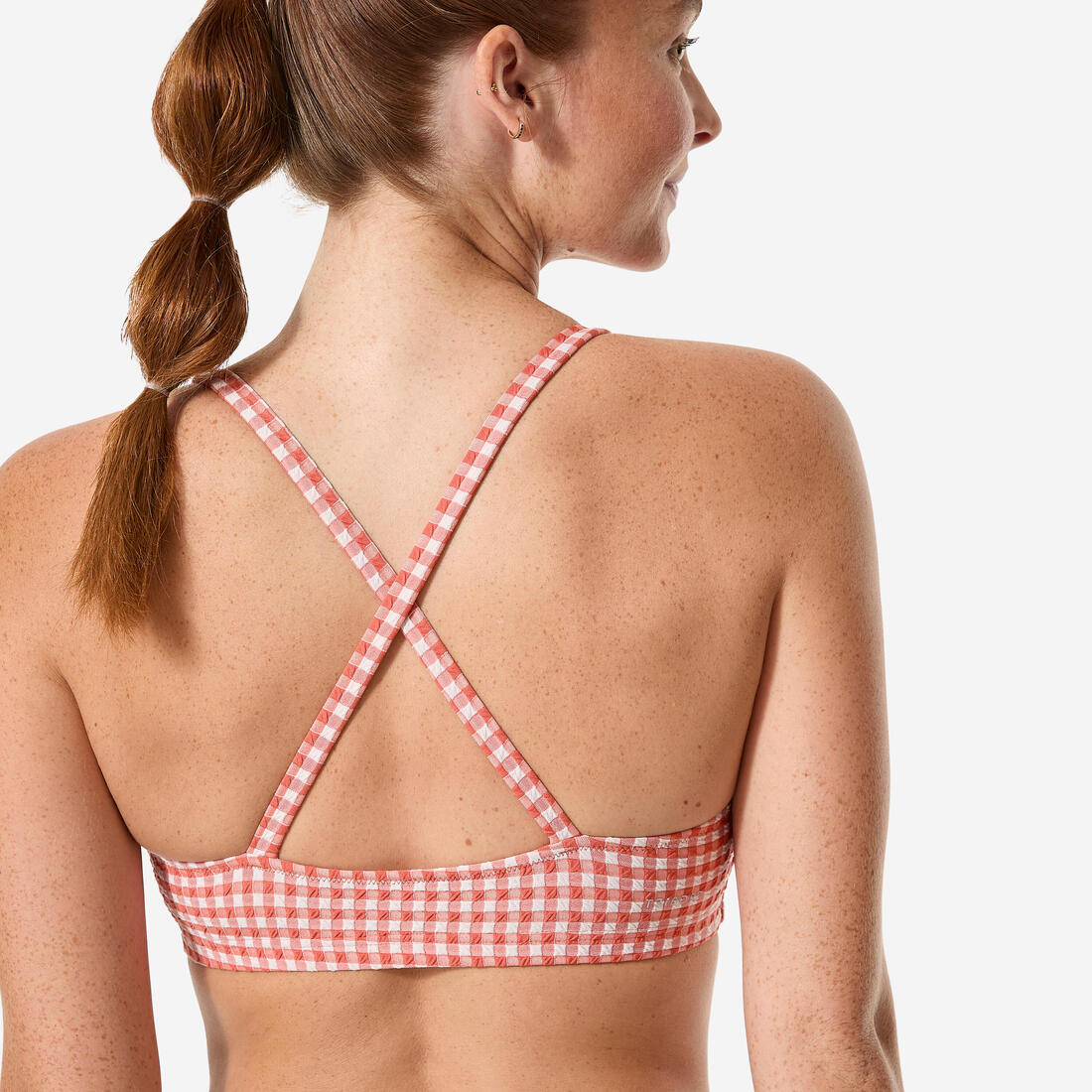 Haut de maillot de bain de natation femme, Lila ara