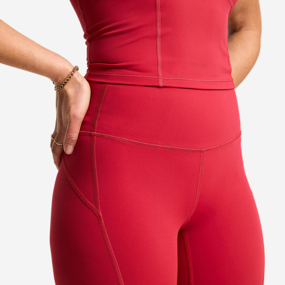 Legging de sport taille haute gainant femme foncé