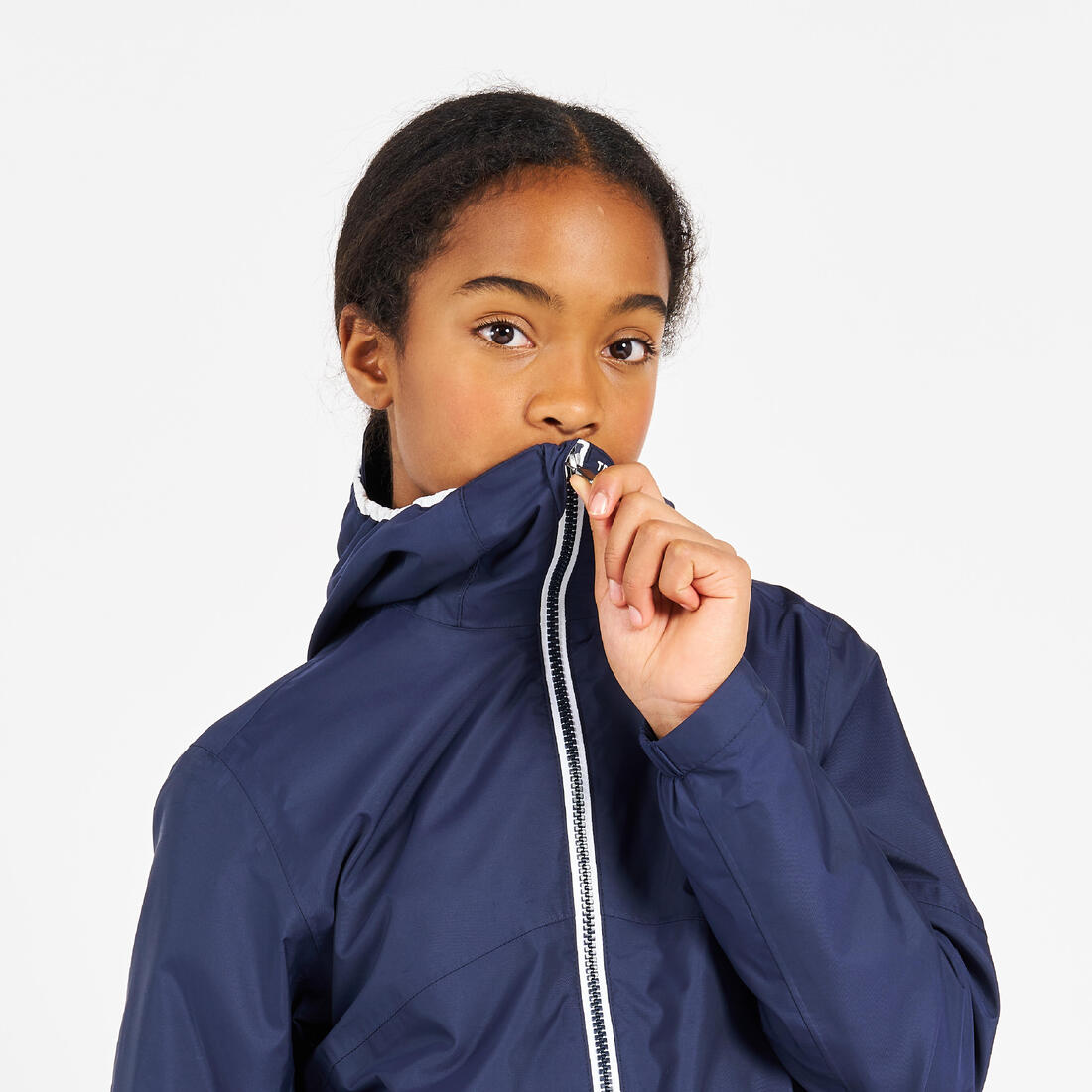 Veste imperméable et coupe vent de voile enfant, 100 navy