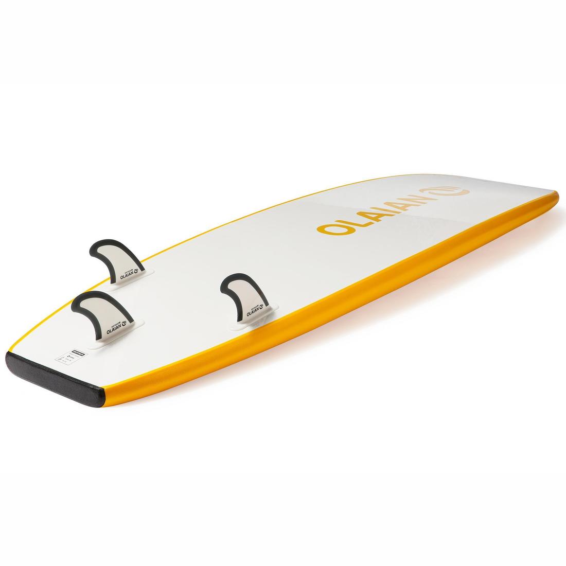 SURF MOUSSE 100 6'8" livrée avec un leash et 3 ailerons .