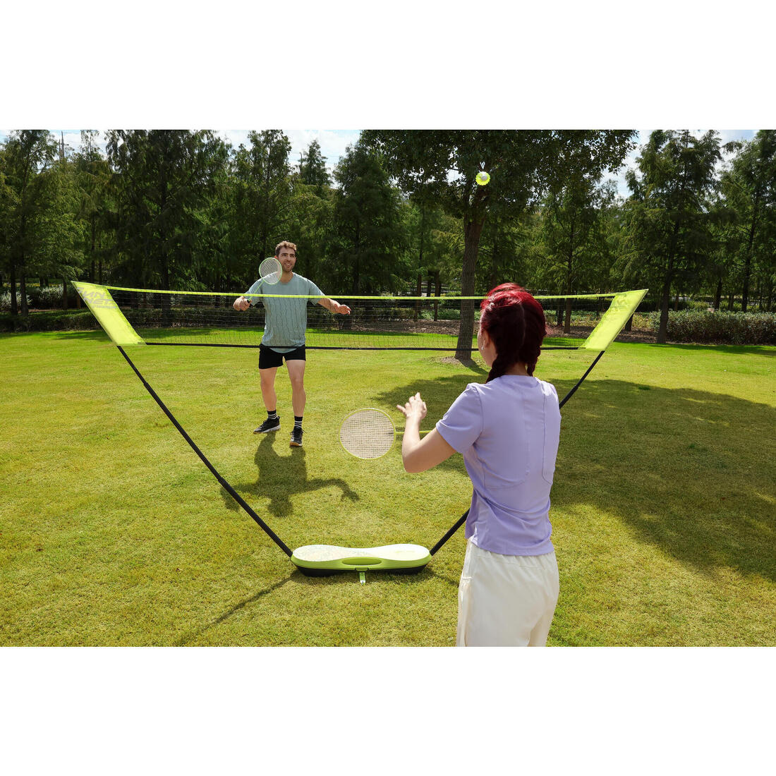 Kit Filet de Badminton Fun 3 Mètres - Bleu Roi