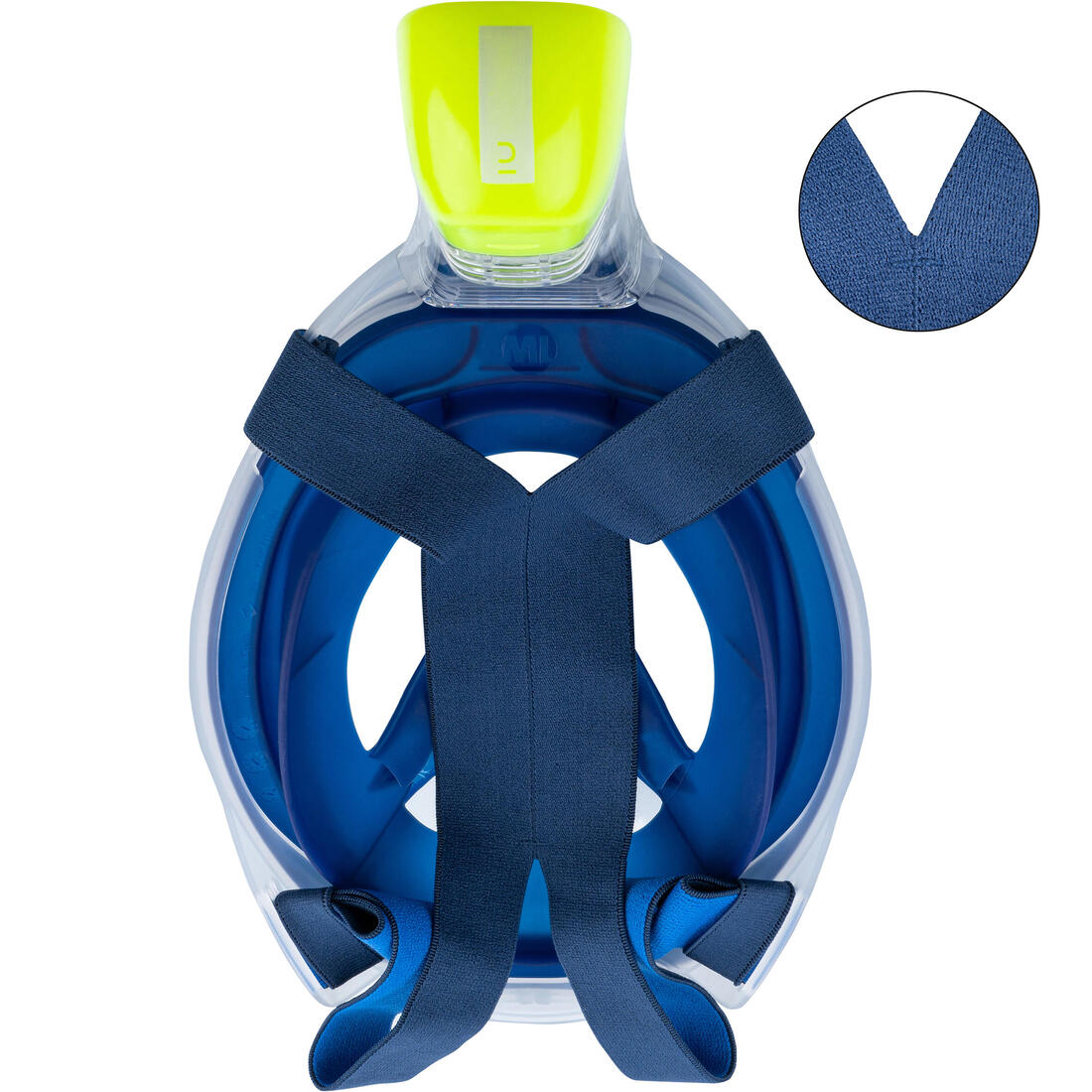 Masque snorkeling surface easybreath + avec valve acoustique > 10 ans - jungl