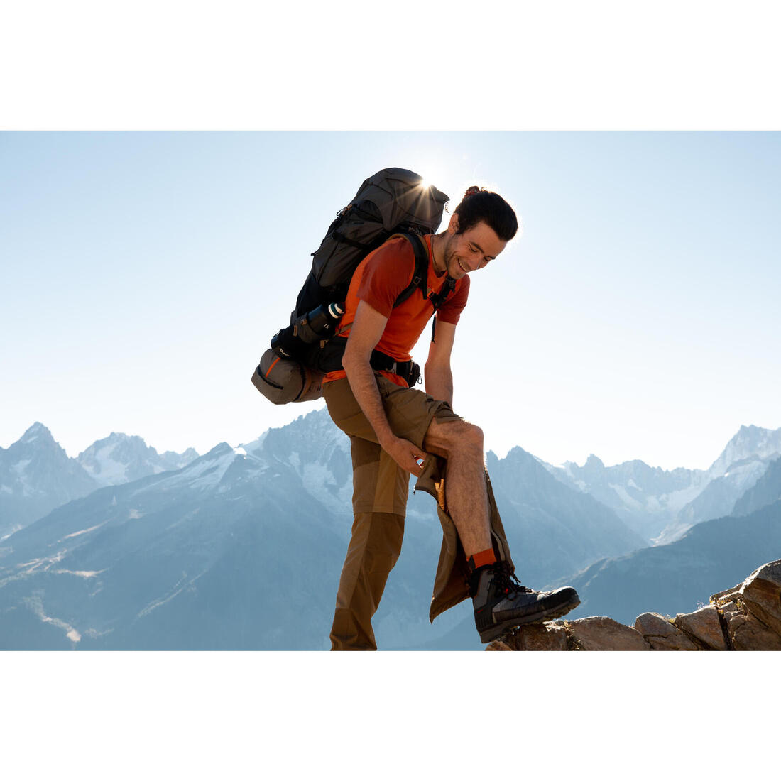 Pantalon modulable 2 en 1 et résistant de trek - MT500 - Homme