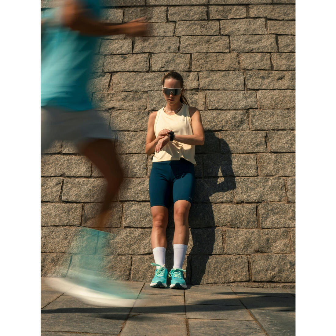 Chaussures de Running Femme, Kiprun Kipcore blanche