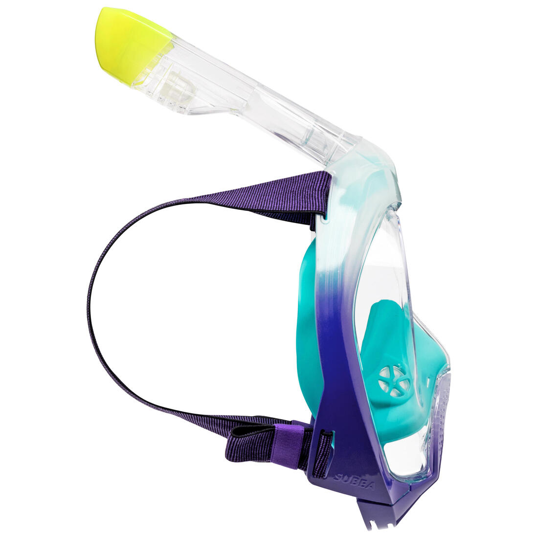Masque snorkeling surface easybreath + avec valve acoustique > 10 ans - jungl