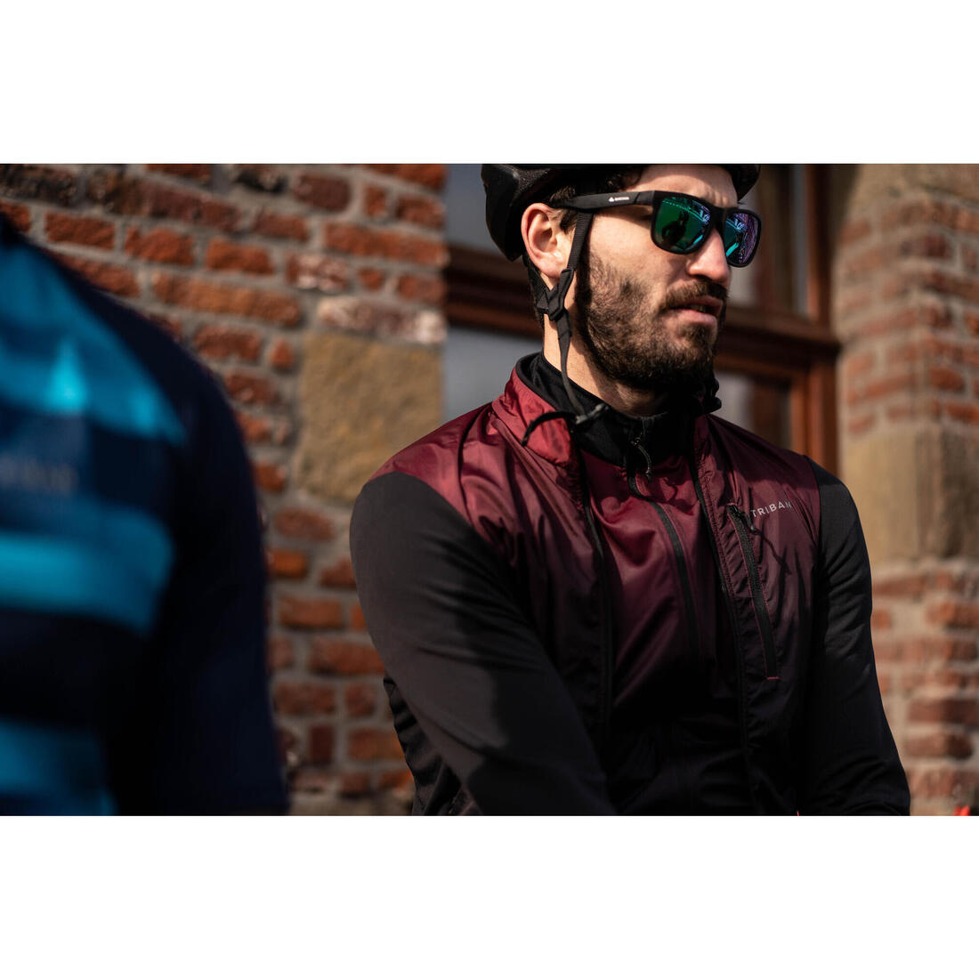 MAILLOT VELO ROUTE MANCHES LONGUES MI-SAISON HOMME - RC500 SHIELD