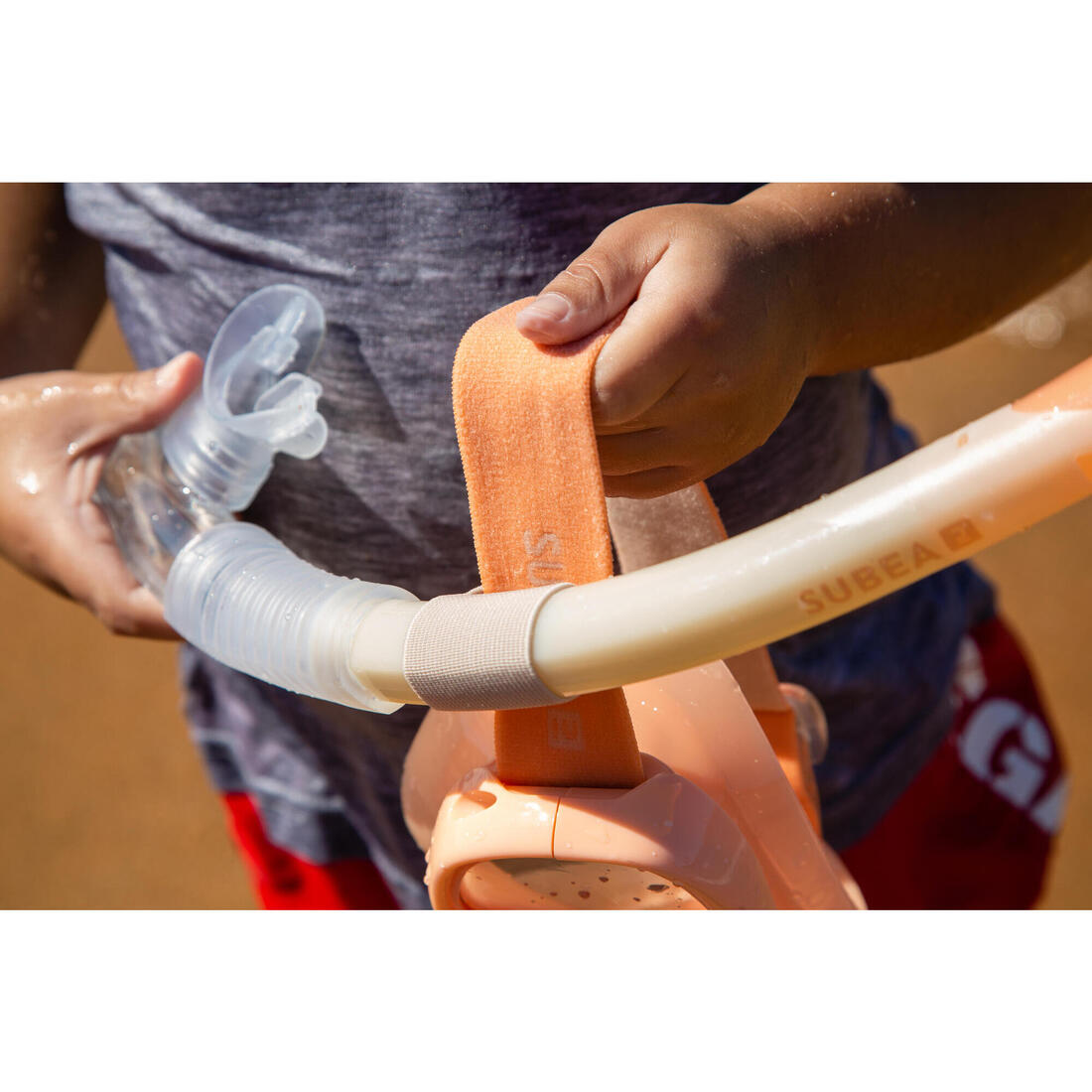 Kit plongée Masque et Tuba Snorkeling 100 Valve enfant
