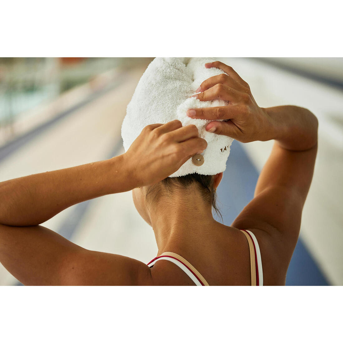 Serviette de bain microfibre douce pour cheveux