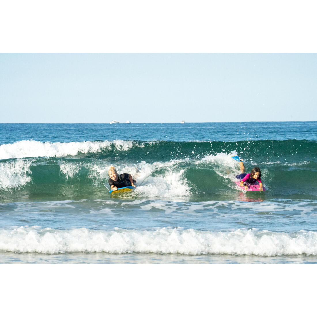 Palmes 100 bodyboard bleu jaune
