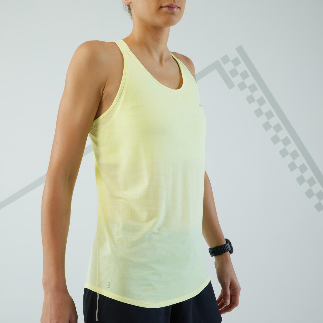 Débardeur running sans couture femme - kiprun run 500 confort lavande