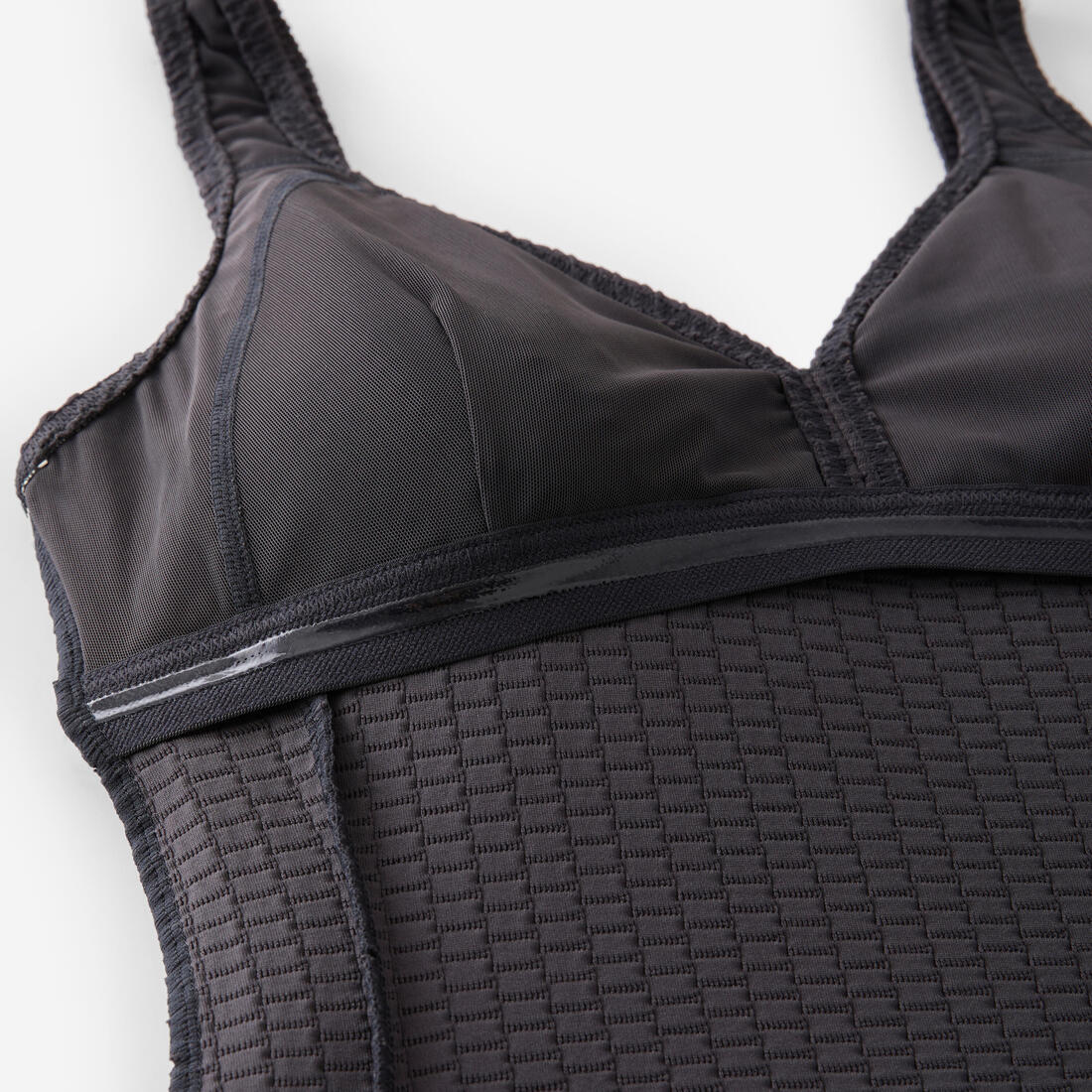 Maillot de bain 1 pièce gaufré natation femme, Rosy