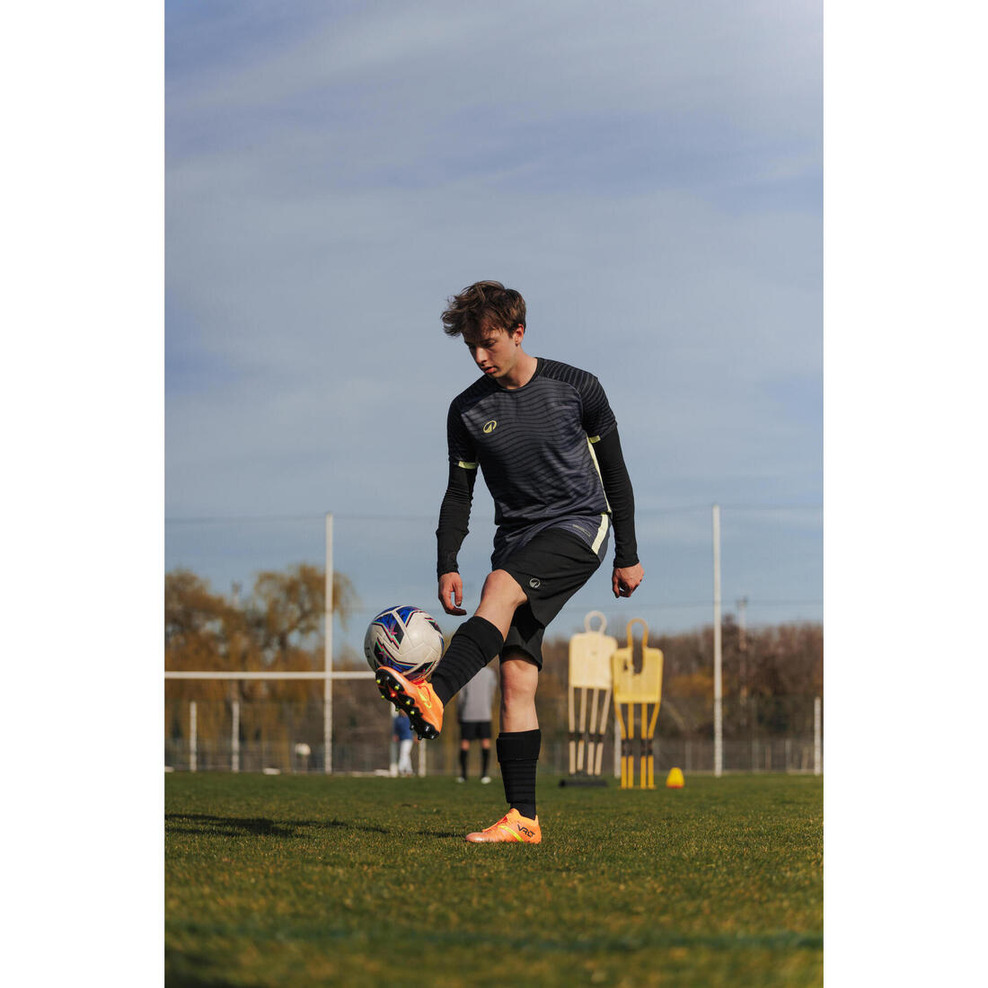 Sous-maillot de foot thermique sans-couture manches longues, Keepdry