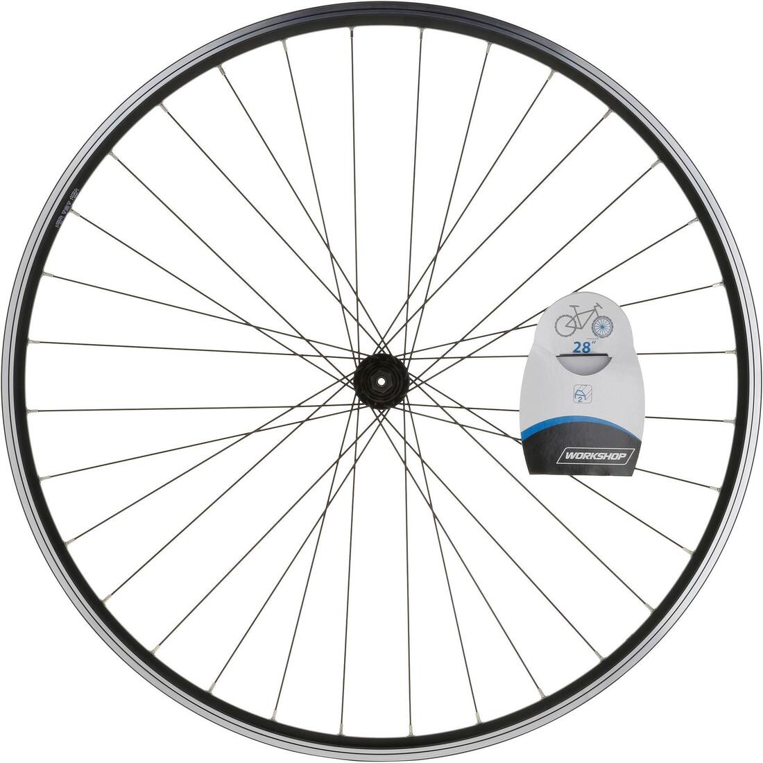 ROUE VTC 28"/ Avant/ Double Parois/ V-Brake/ Quick & Release/ Noire
