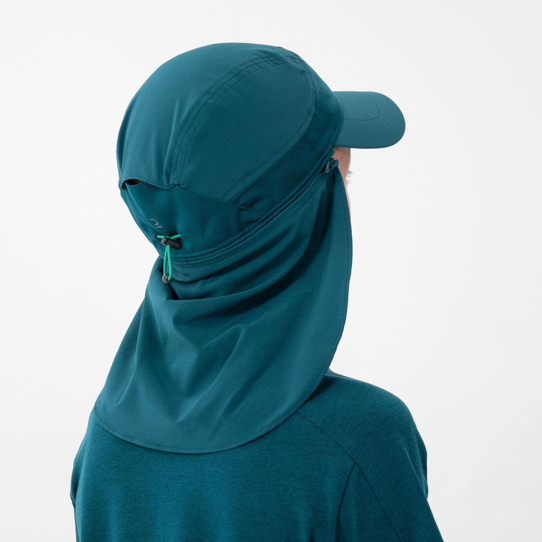 Casquette de randonnée nuque longue 7-15 ans, MH900 bleue
