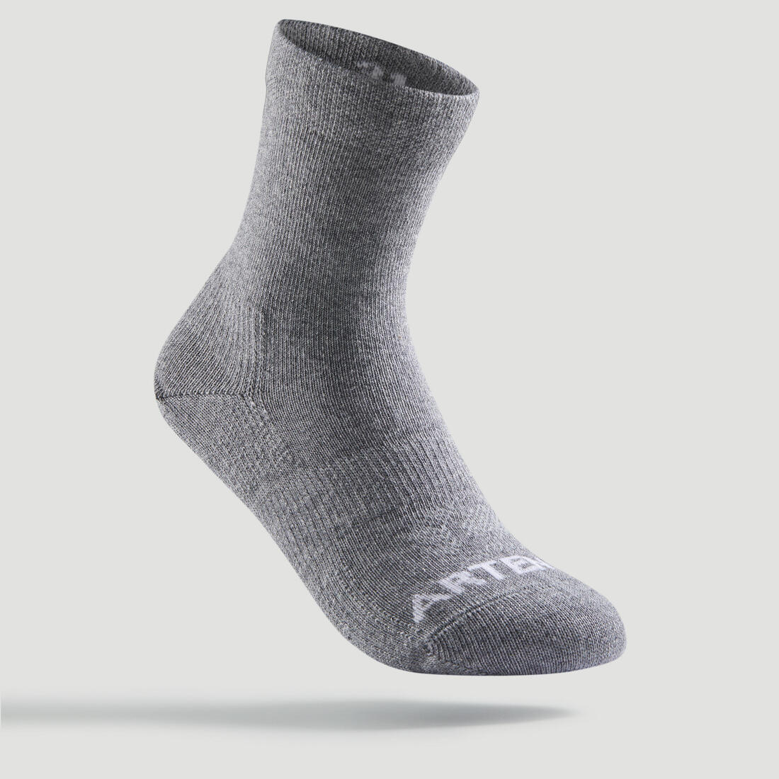 CHAUSSETTES DE SPORT ENFANT HAUTES ARTENGO RS 160 BLANC MARINE BLANC LOT DE 3