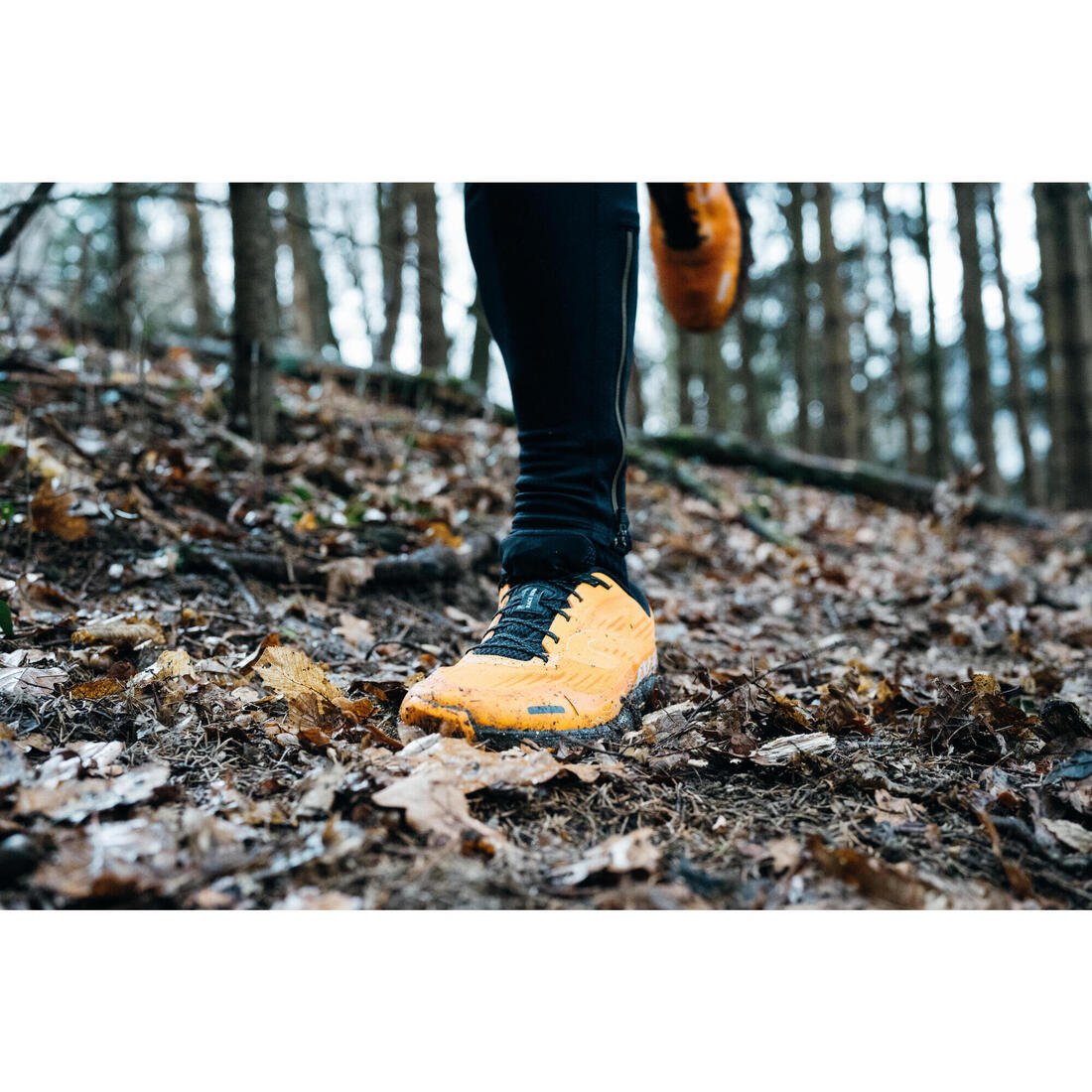 Chaussures de running trail homme, Kiprun race ultra mango, orange