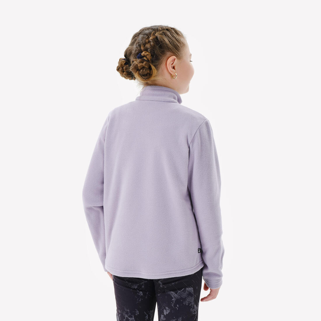 Polaire de randonnée enfant 7-15 ans, MH100 demi zip