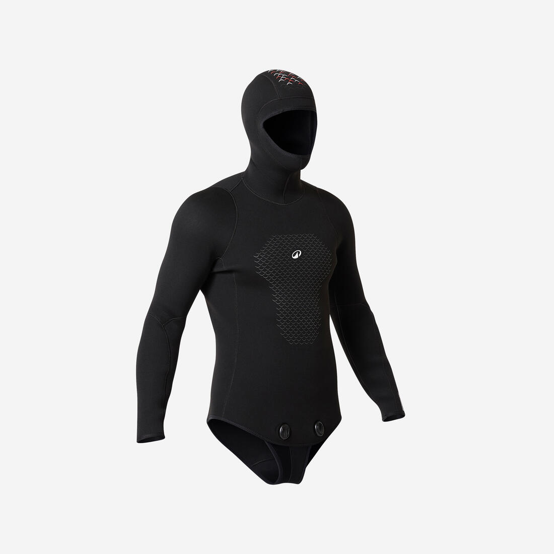 Veste Chasse sous-marine et apnée néoprène Ocena 5mm homme, SPF 500 Noir