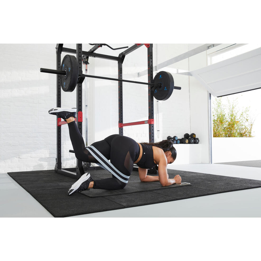 Élastique de musculation fessiers 22kg 31cm - Glute band difficile