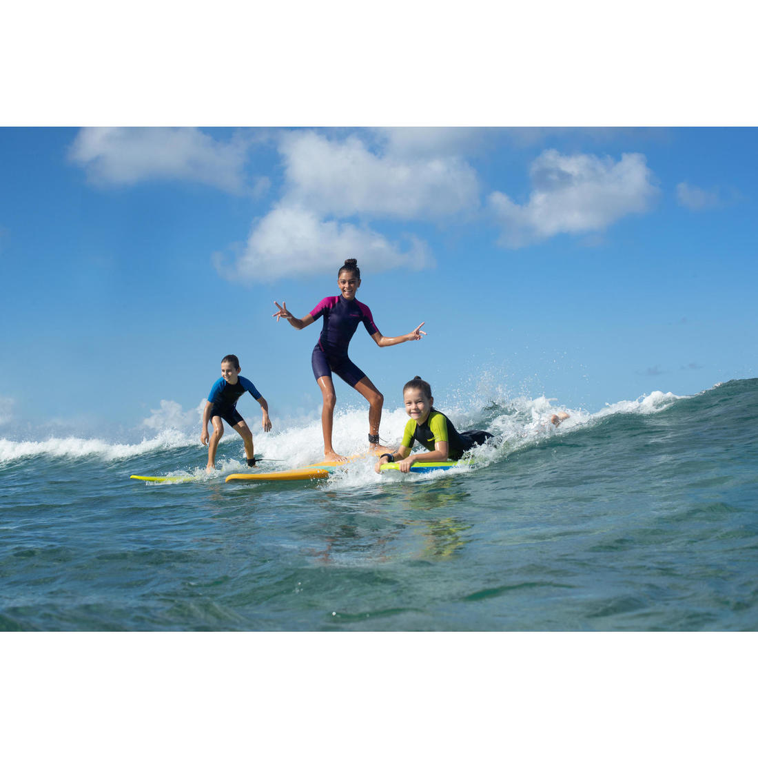 Combinaison Surf Shorty 100 Néoprène 1,5mm enfant