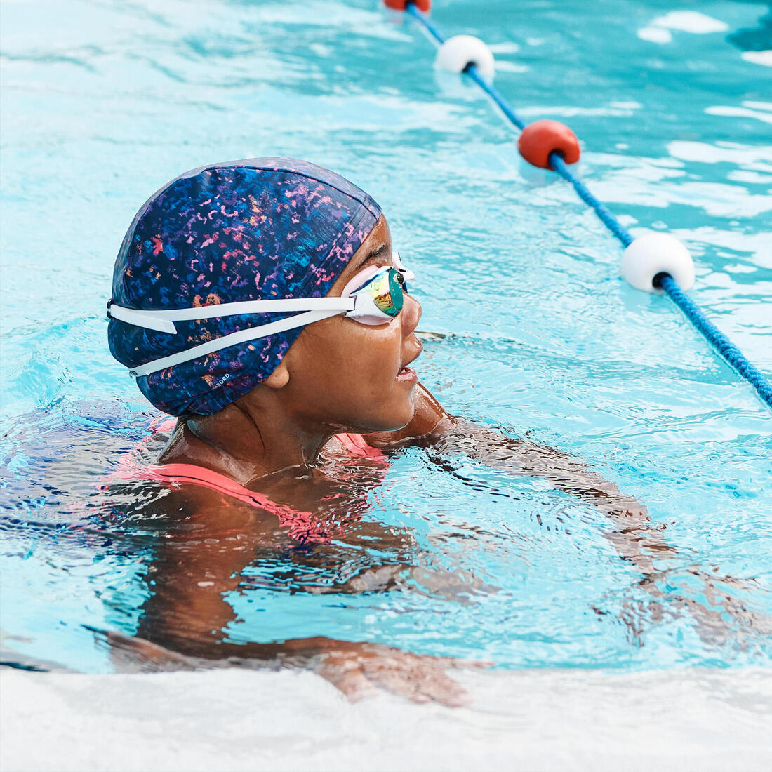 Bonnet de bain en tissu taille M, fatu diag