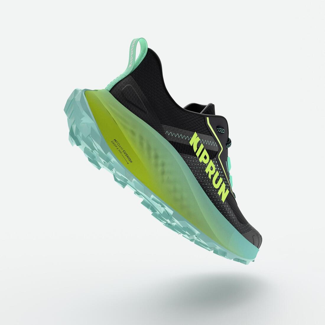 Chaussures de Running Trail et Cross Country Enfant - KIPRUN K500 GRIP noires