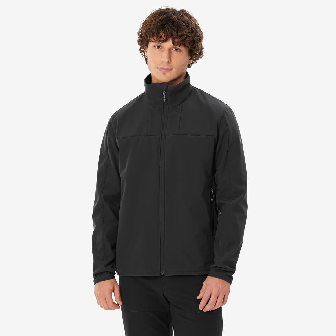 Veste de trek coupe-vent softshell homme MT100 khaki