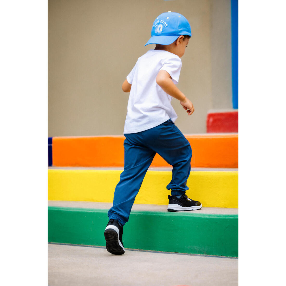 Pantalon de Survêtement Multisports Respirant Léger Mixte pour Enfant - Bleu