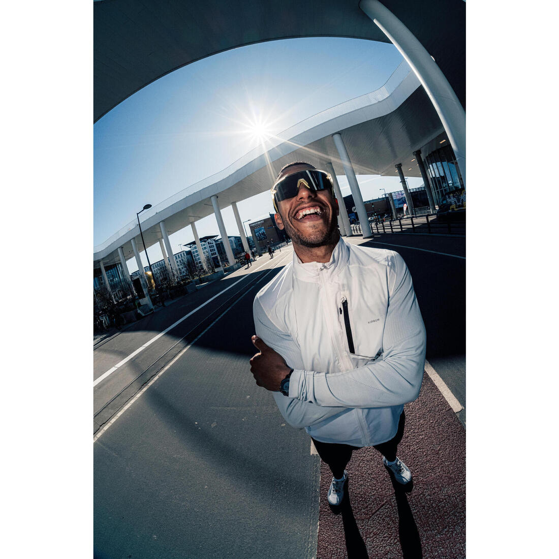 T-Shirt manches longues running sans couture Homme, KIPRUN Run 500