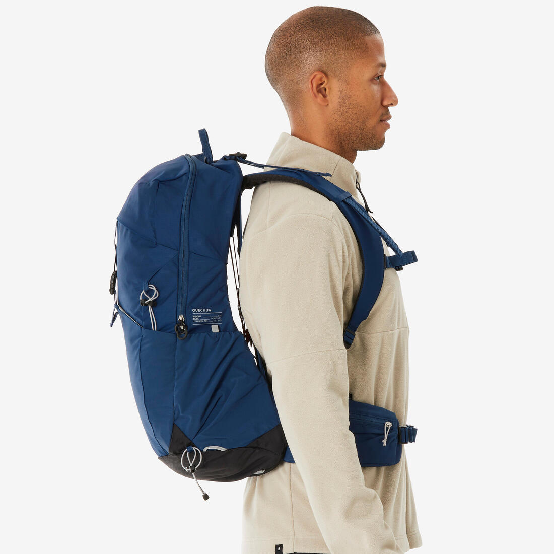 Sac à dos de randonnée ventilé 25L, MH500 khaki