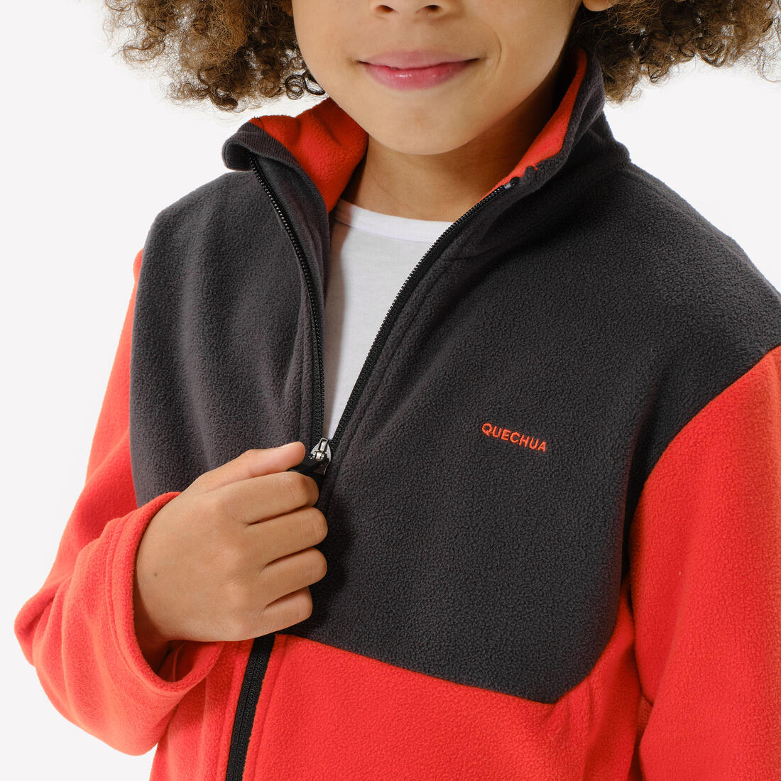 Veste polaire de randonnée enfant 7-15 ans, MH500 zip